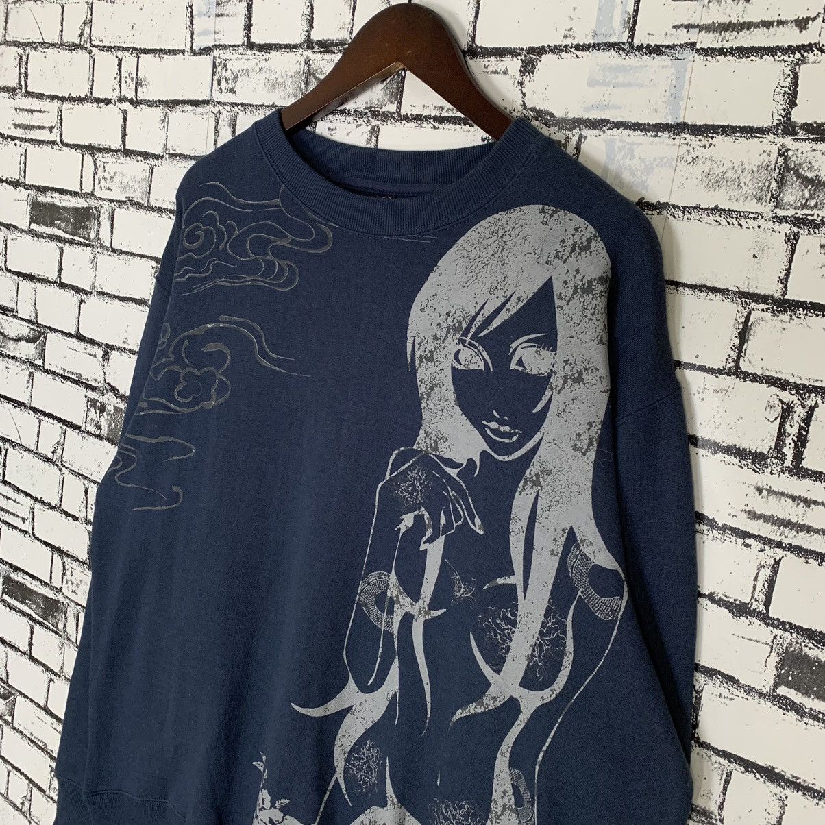 Vintage - Heaven Strange Over Print Sweatshirt Crewneck - 3