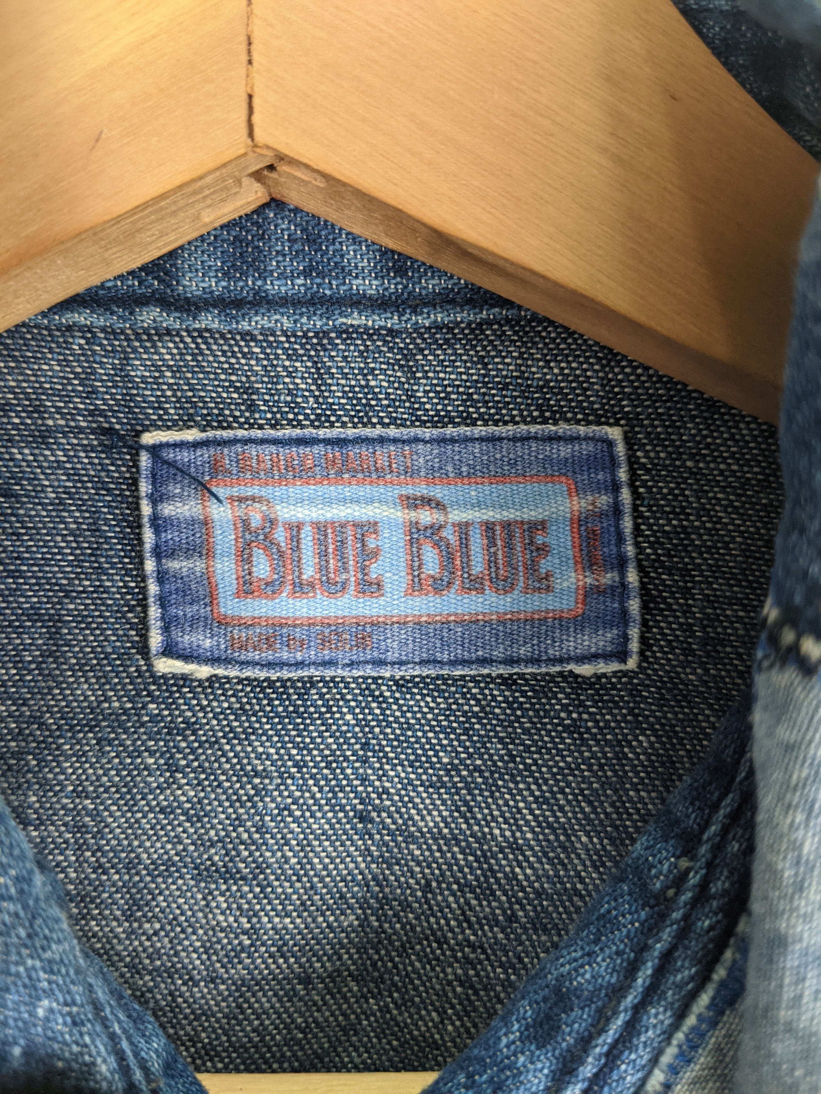 Blue Blue Japan Patchwork Indigo Denim western workwear - 4