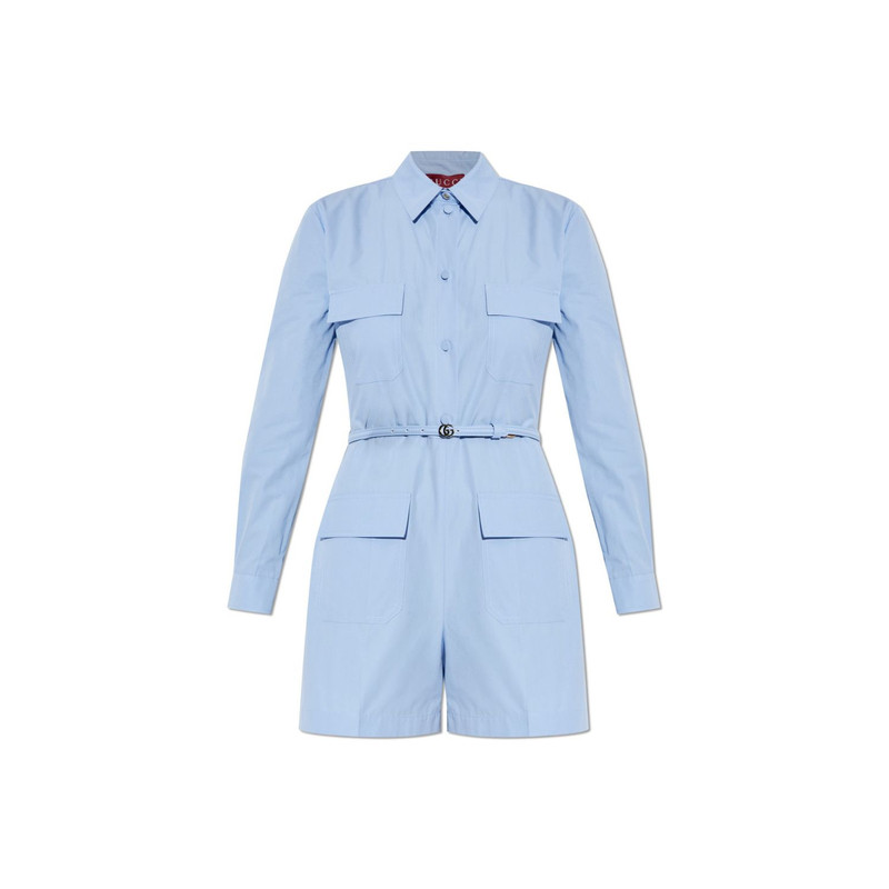 GUCCI Blue Jumpsuit New & Authentic (Women's size:IT 38;) - 1