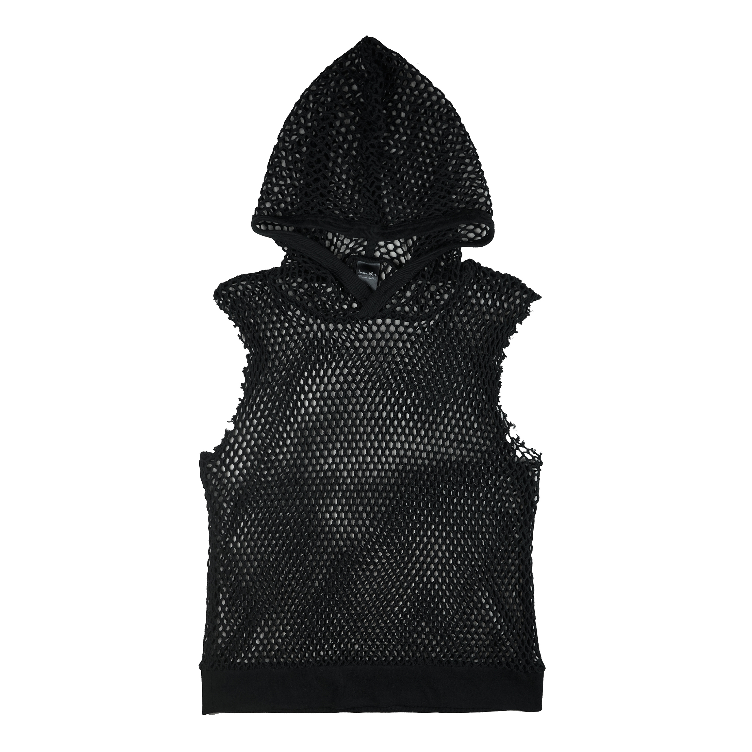 SS04 Mesh Cutoff Hoodie - 1