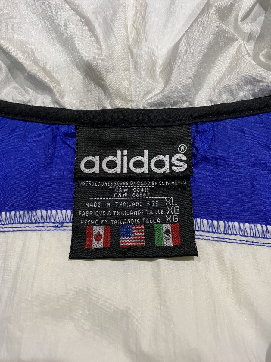 Vintage 90's Adidas Pullover Hoodie Nylon Track Jacket - 12