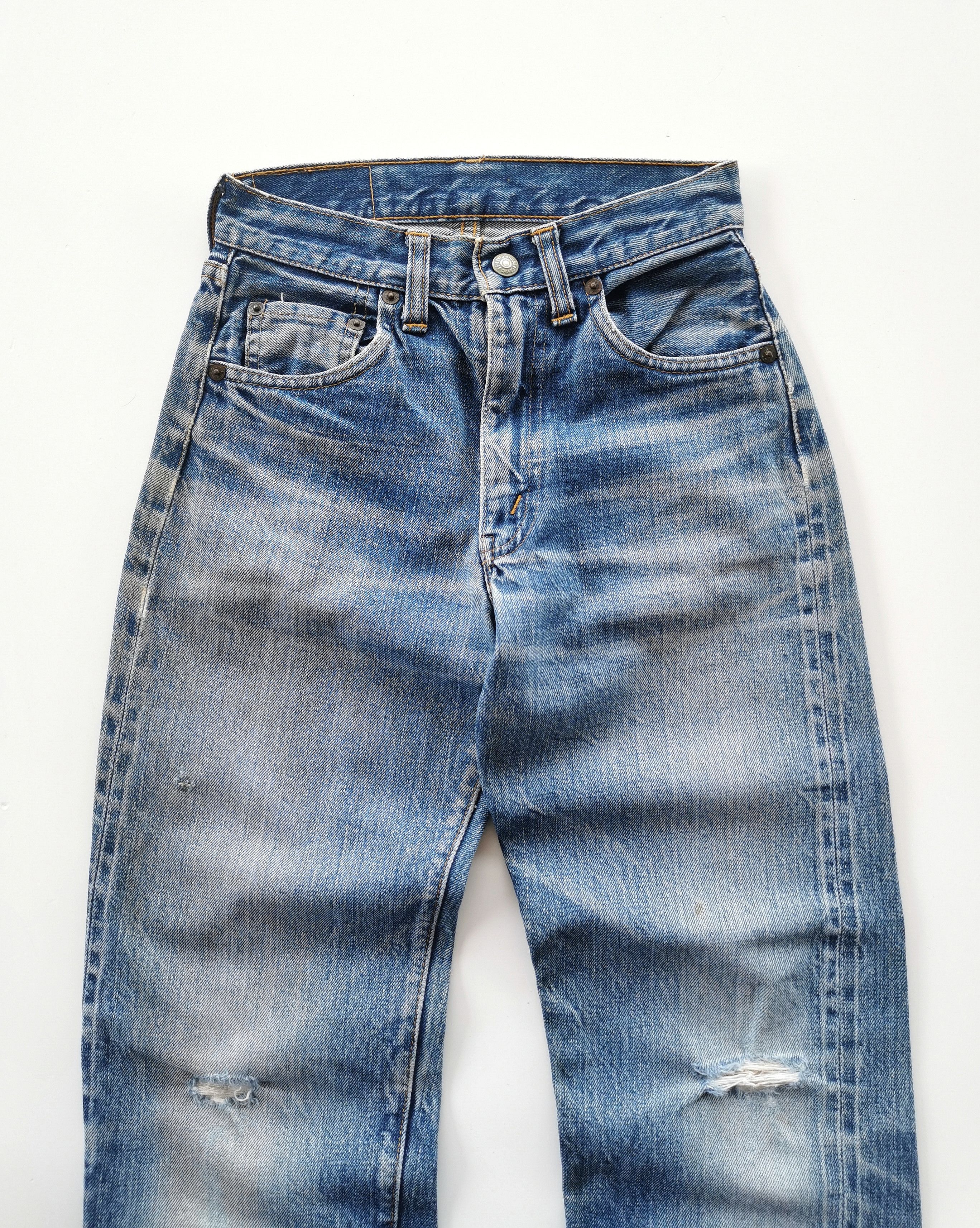 80s Vintage Levis Selvedge Jeans For Kids - 5