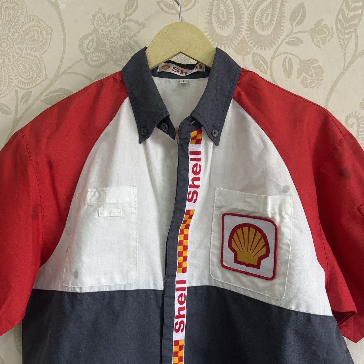Vintage Shell Workers Uniform Shirts Japan - 17