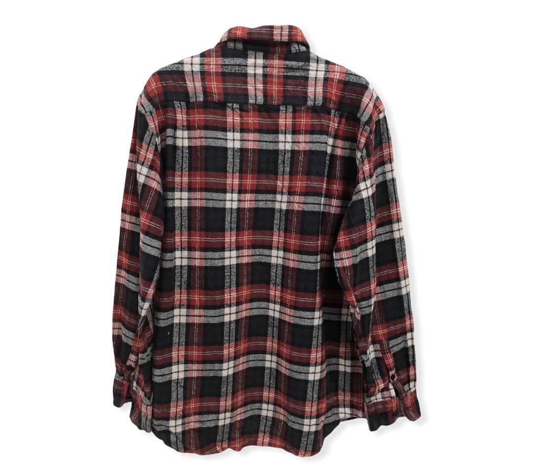 Japanese Brand - Japanese Brand Anti-Label Plaid tartan Flannel Shirt 👕 - 2