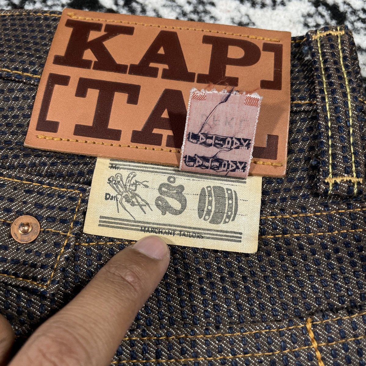 KAPITAL CENTURY DENIM MONKEY CISCO JEANS - 4