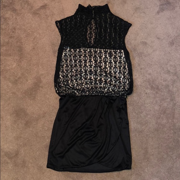 Marciano Black Lace Cocktail Mini Dress - 6