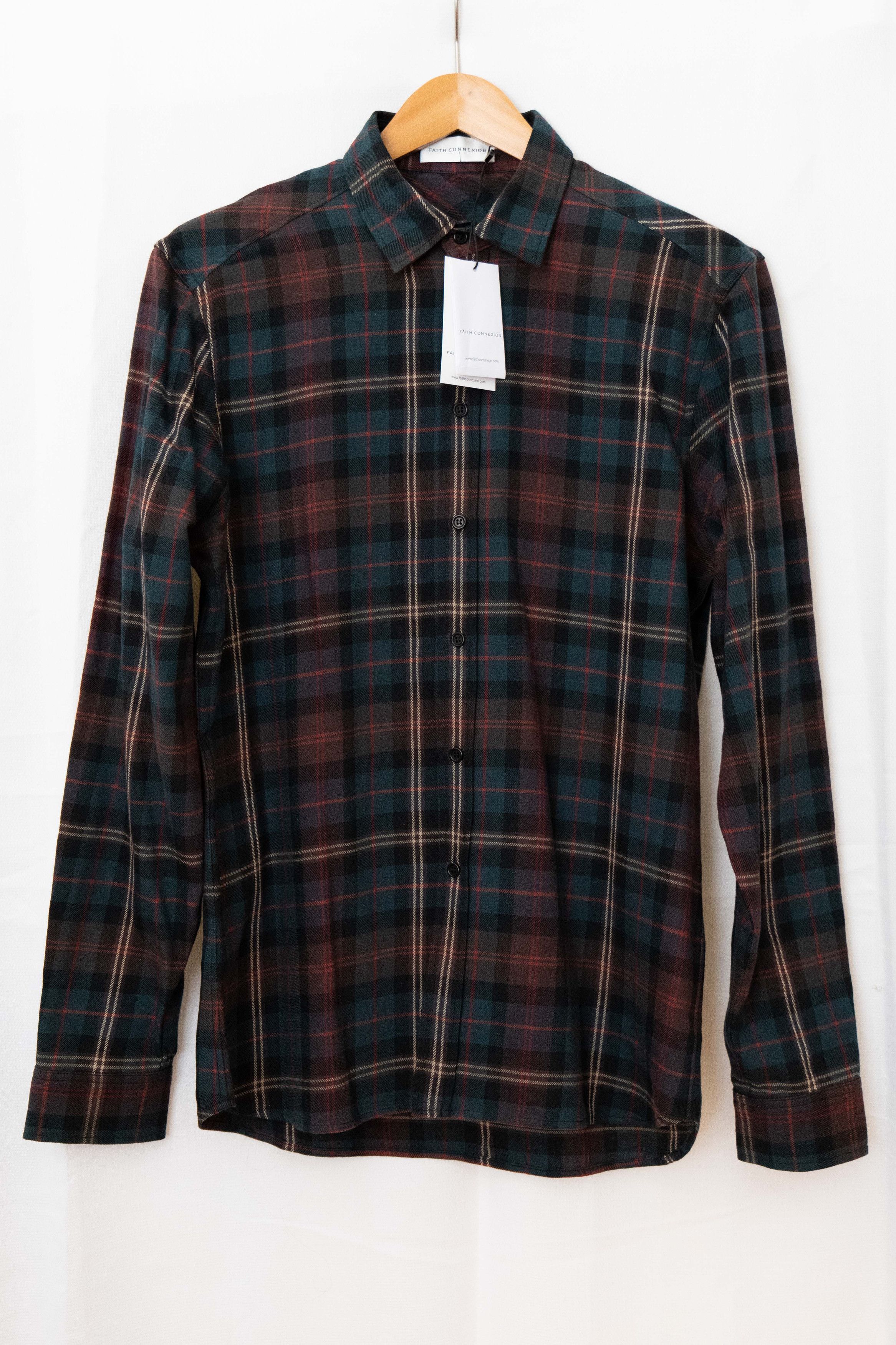 wool and cotton plaid shirt - 2