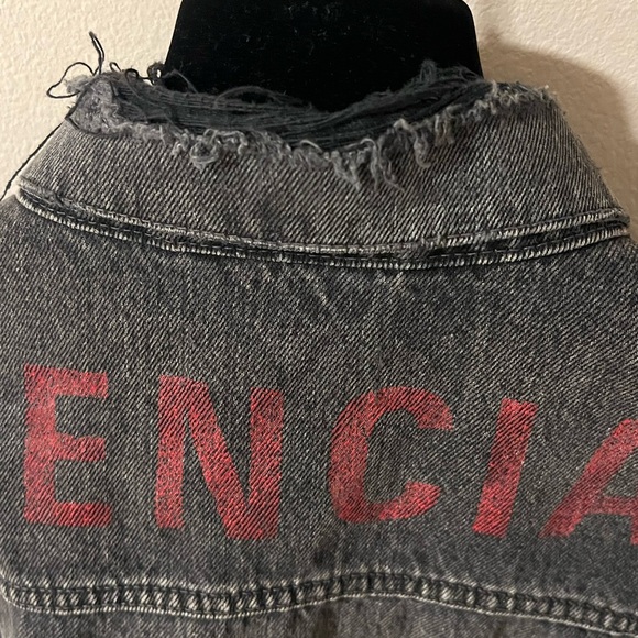 Balenciaga Denim Jacket in Bal Dirty Grey 2019 ‘like a man’ - 8