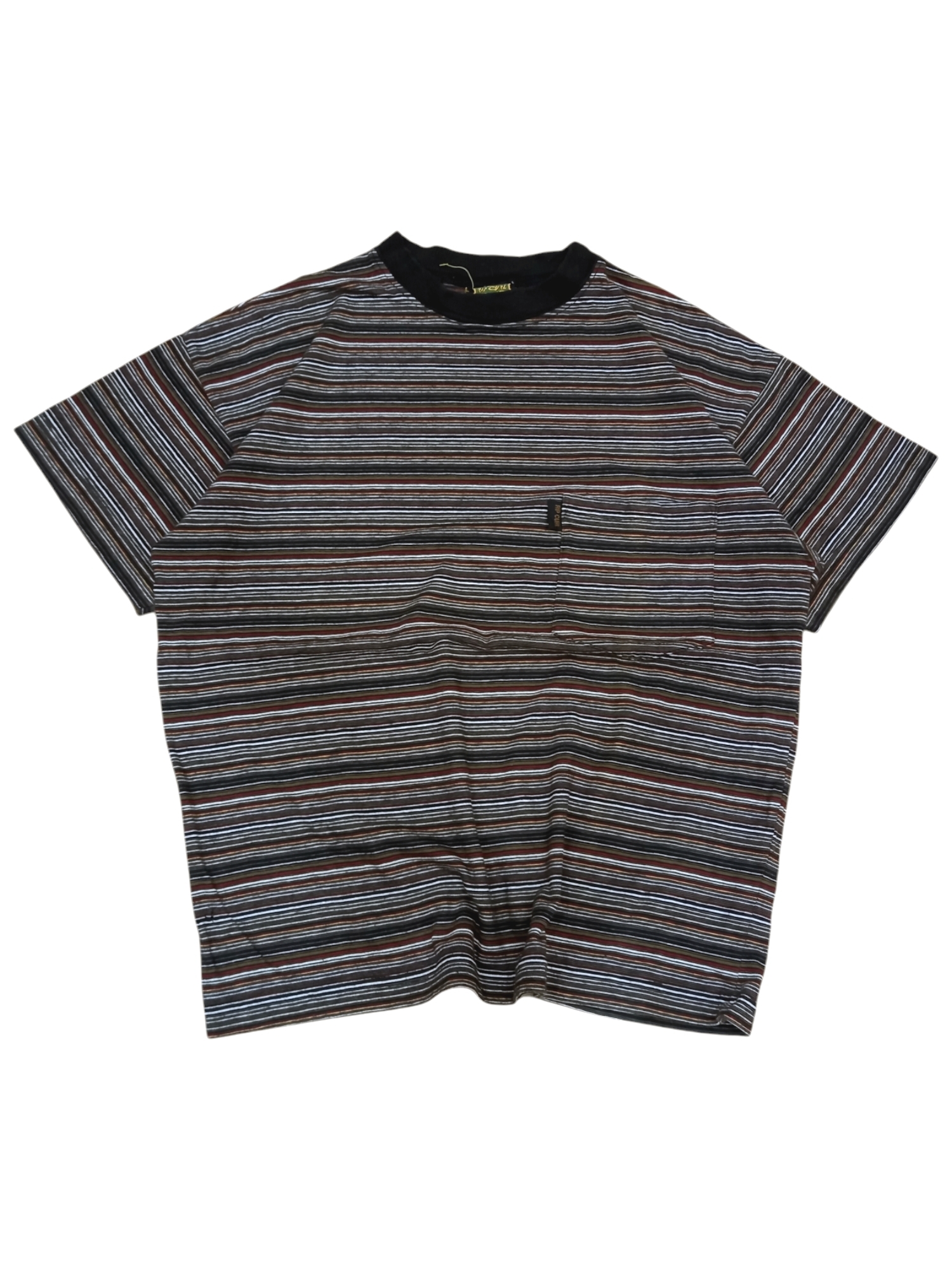 Rare! Vintage 80's Rip Curl Retro Surf Style Stripe Tee - 1