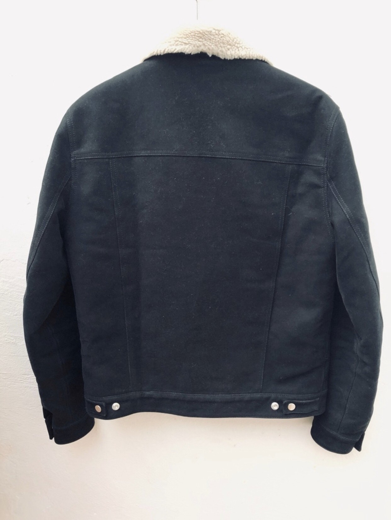 Black Shearling Jacket - 4