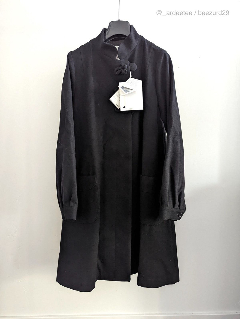 *NWT* WMV JAPAN IMPRESSIONIST COAT $2700 (BLACK) - 1