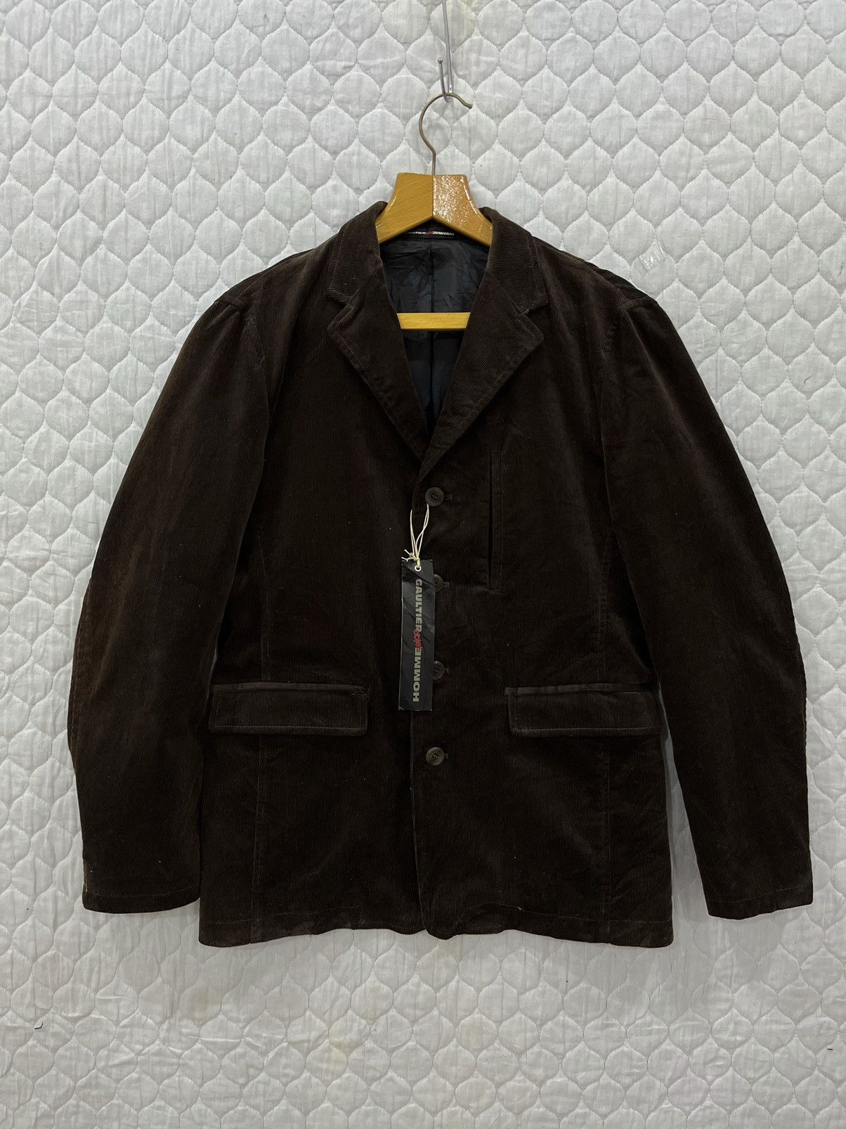 (Jj). JEAN PAUL GAULTIER CORDUROY HYPE JACKET - 1