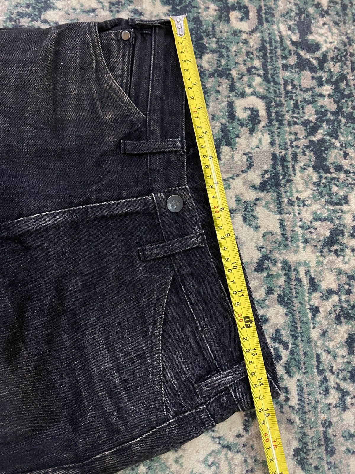 Lemaire Black Leather Lining Pocket Jeans - 15