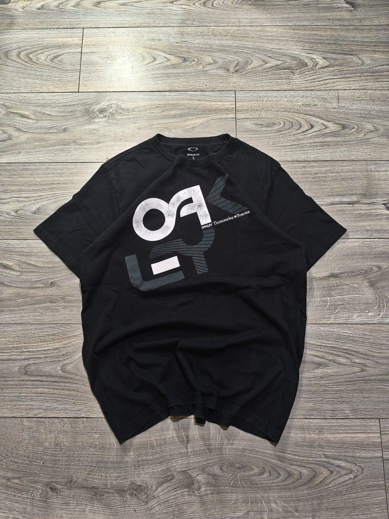 00s oakley thermonuclear protection tshirt y2k vtg faded - 1