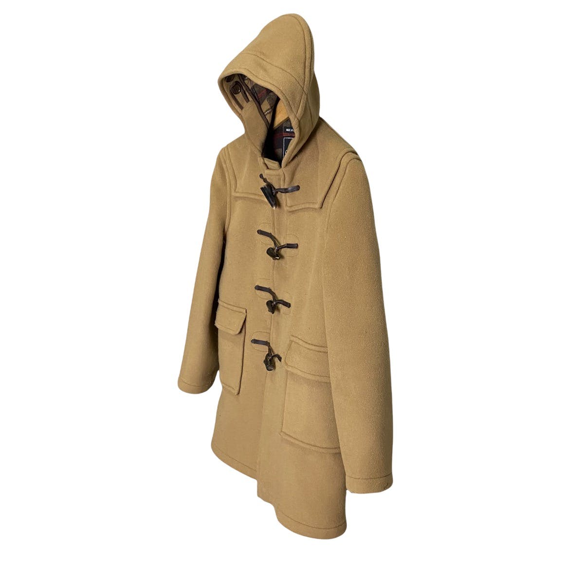 Gloverall morris duffle wool parka hoodie made in england - 4