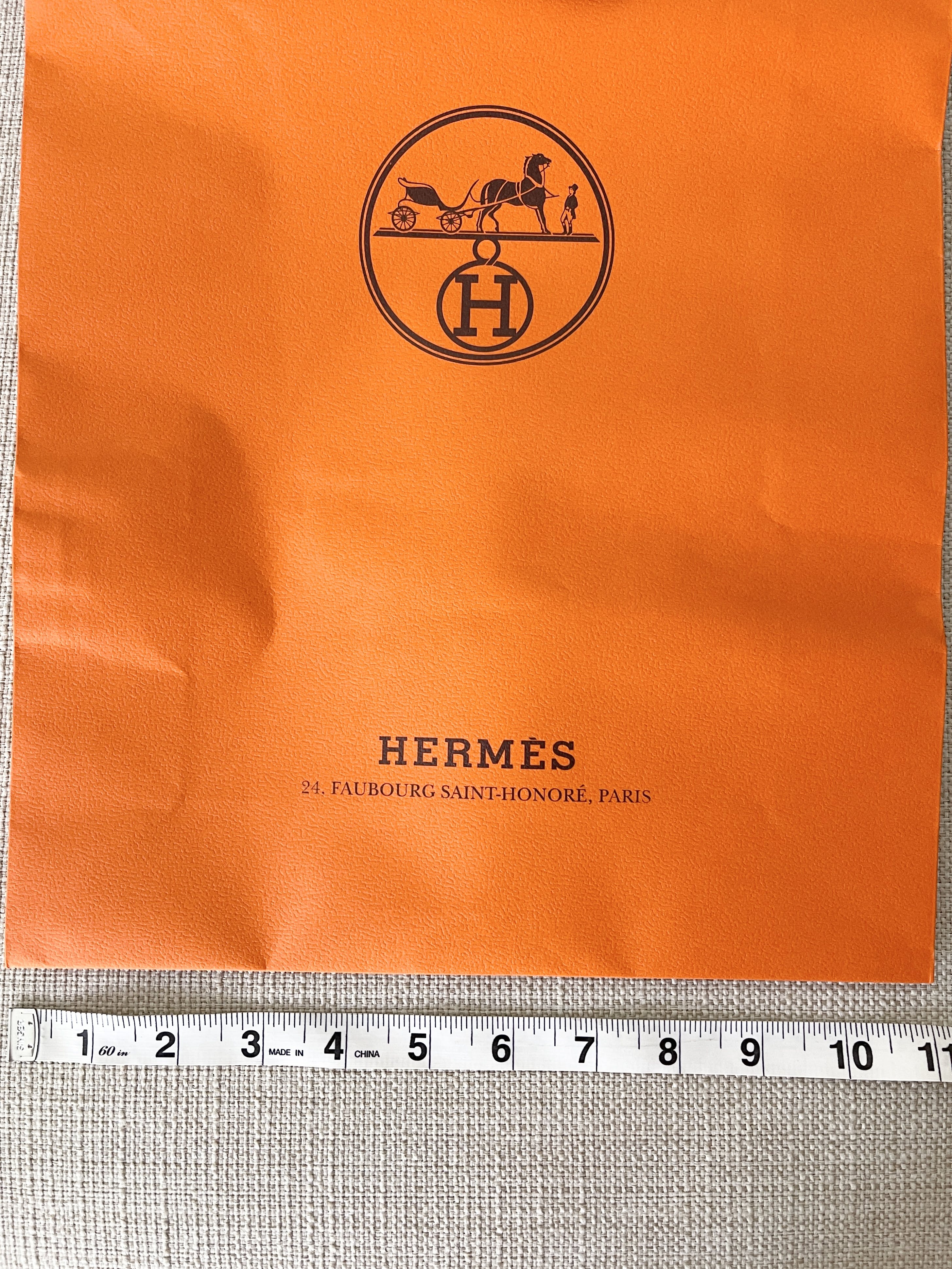 *FINAL* Hermes Hermès Medium Shopping Gift Paper Bag - 6