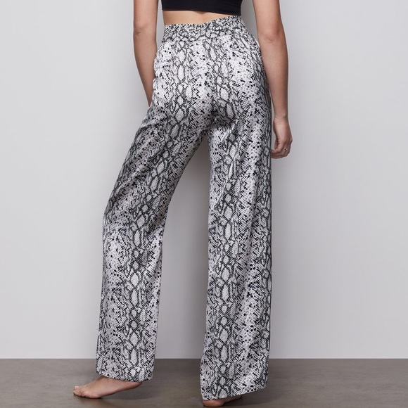 Good American Purely Python Wide Leg Pants - 3