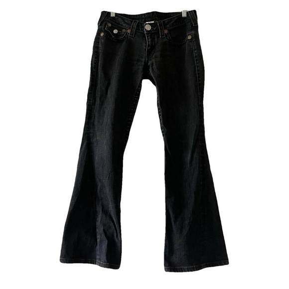 True Religion Vintage Washed Black Joey Jeans y2k - 1