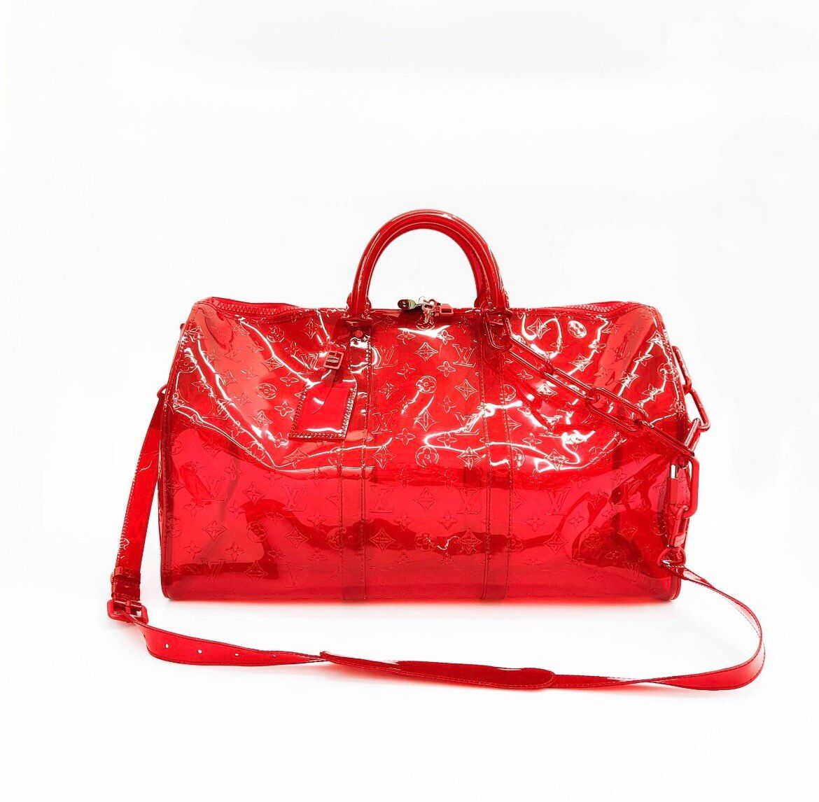 PVC keepall Bandouliere 50 red - 2