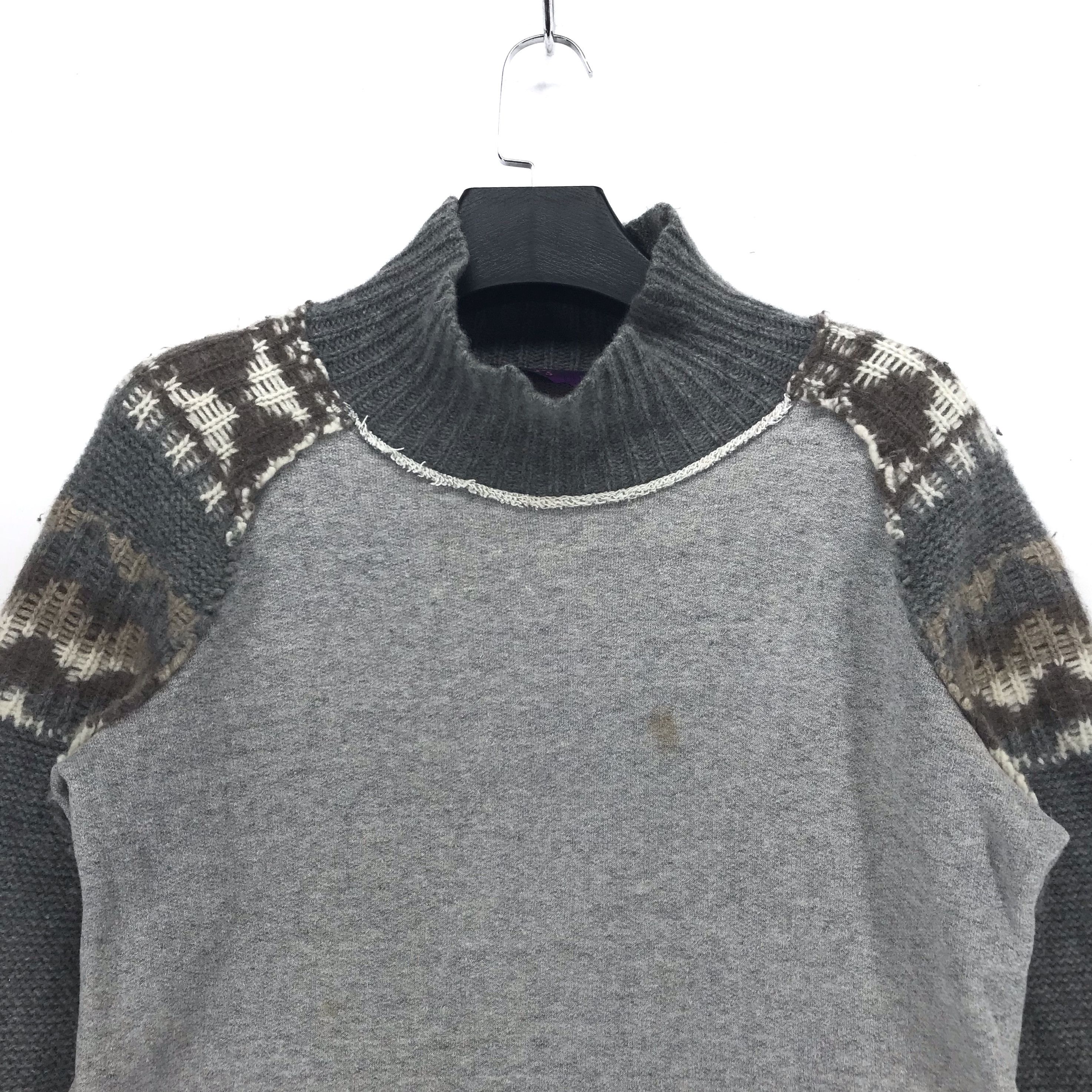 Y's Sleeve Hybrid Knit Sweater #2326-91 - 2