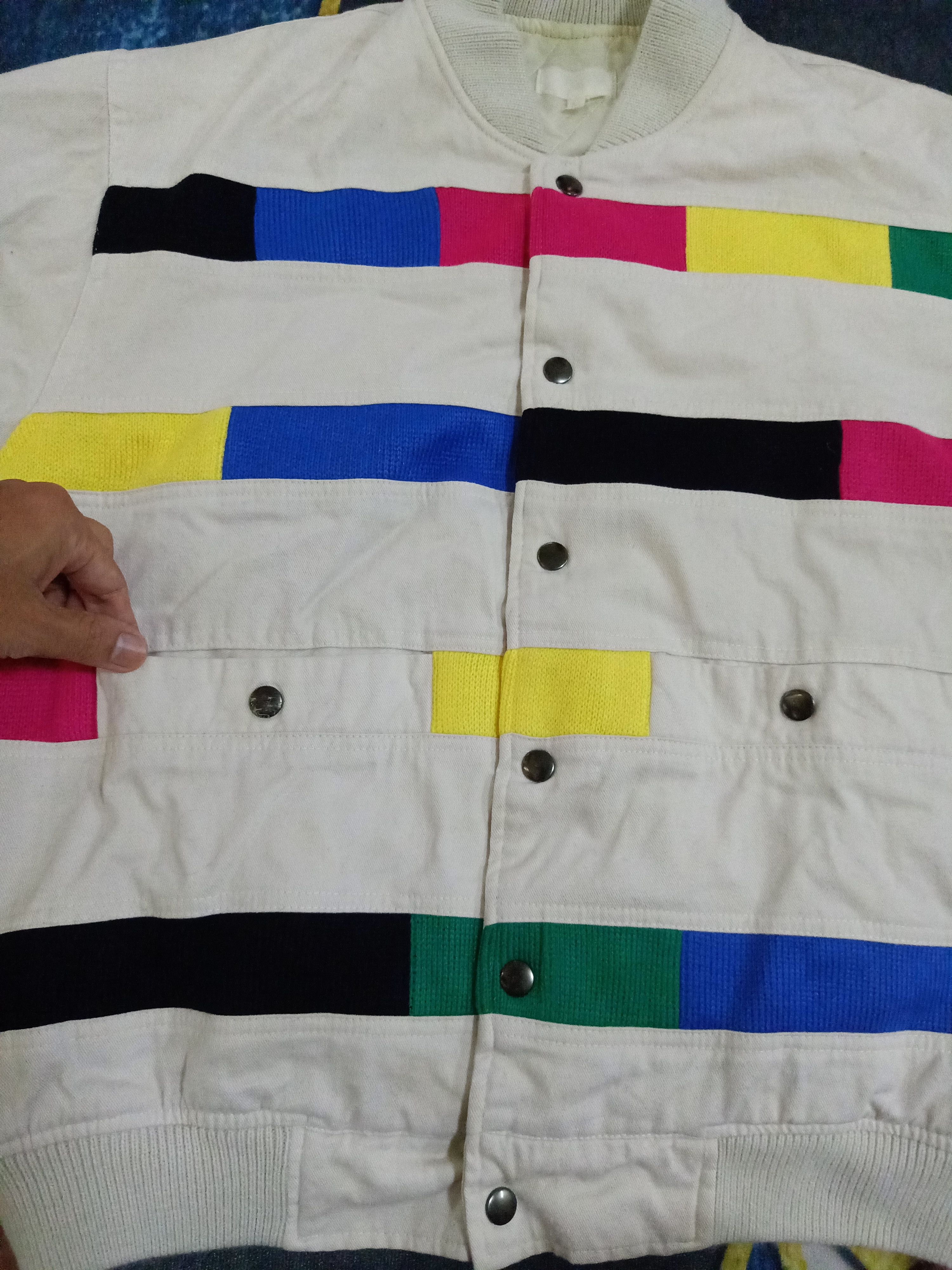 Rare Vtg Step Over Bomber multicolor Jacket - 9