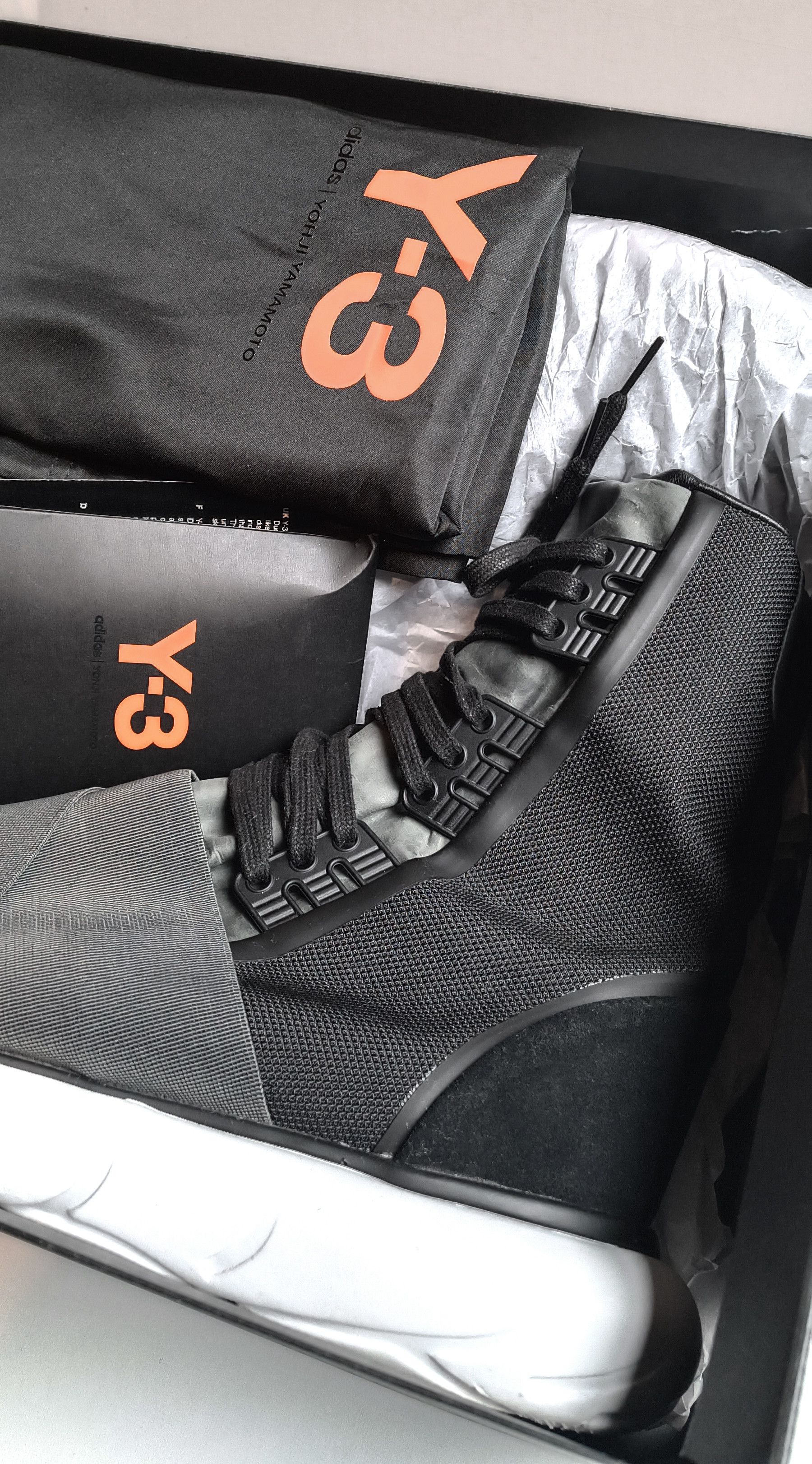 Adidas Y-3 Qasa Boot 'Charcoal Black' - 14