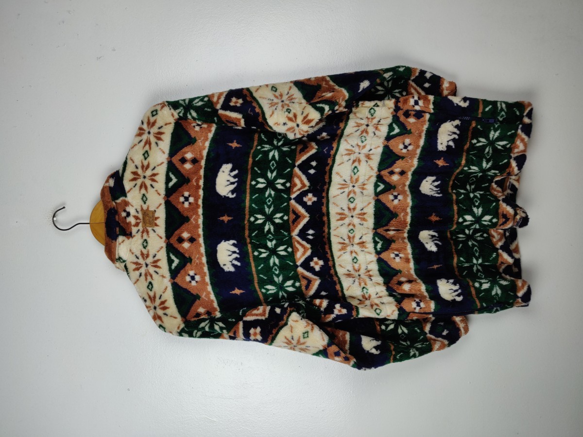 Canadian Sweater - Final Drop! Vintage Canadian Polar Bear Fleece Jacket - 10