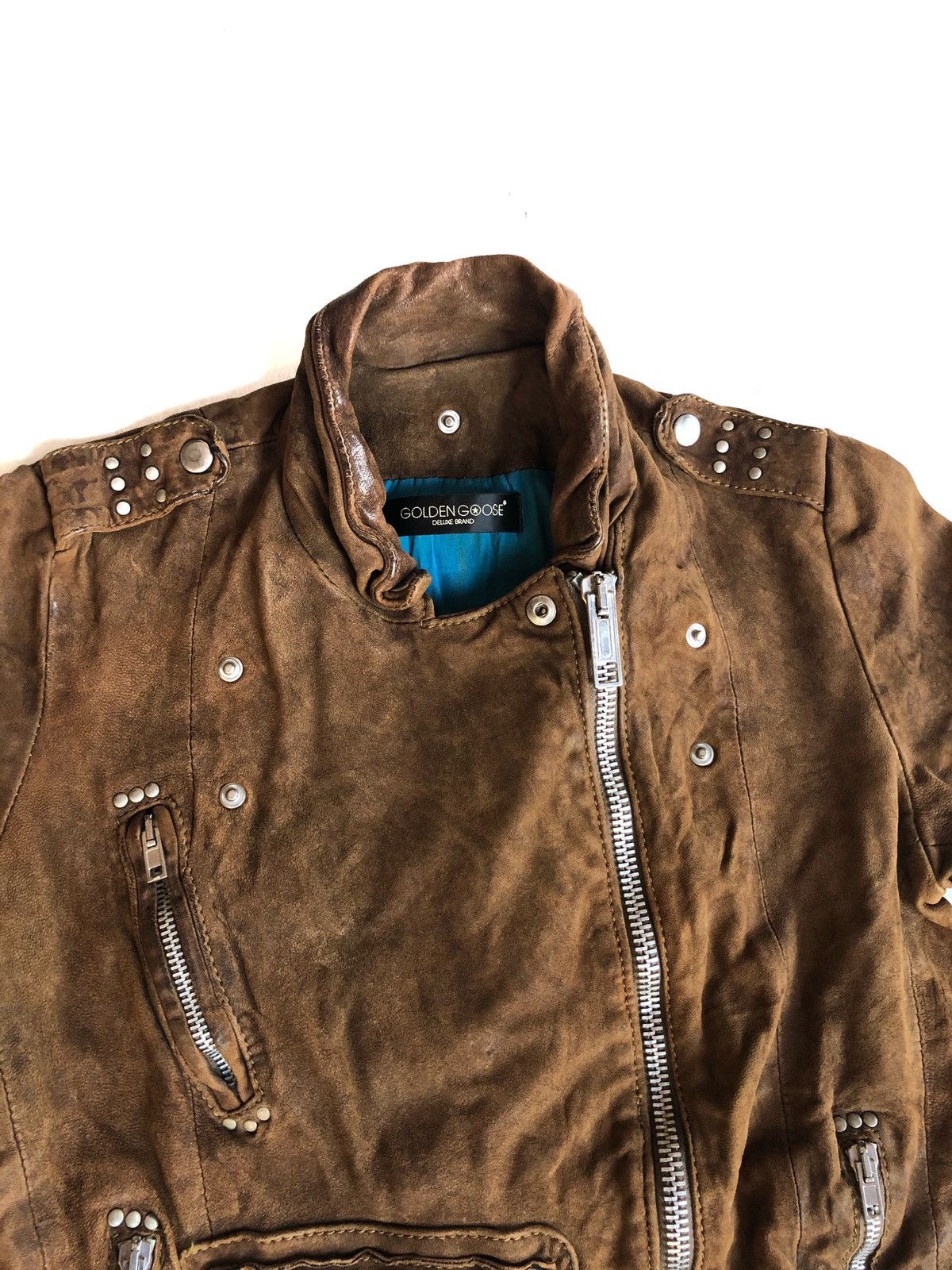 DOPE🔥OG Golden Goose Chiodo Leather Jacket Biker - 4