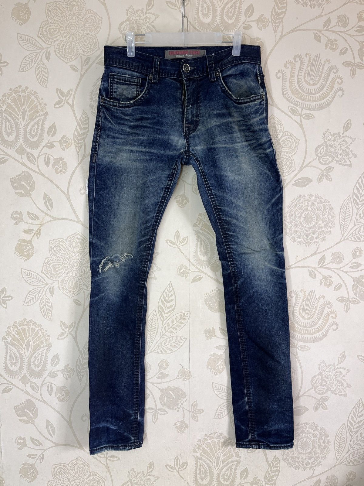 Vintage - Ripped Buckaroo Indigo Ink Jeans Fit Cut Japanese - 1