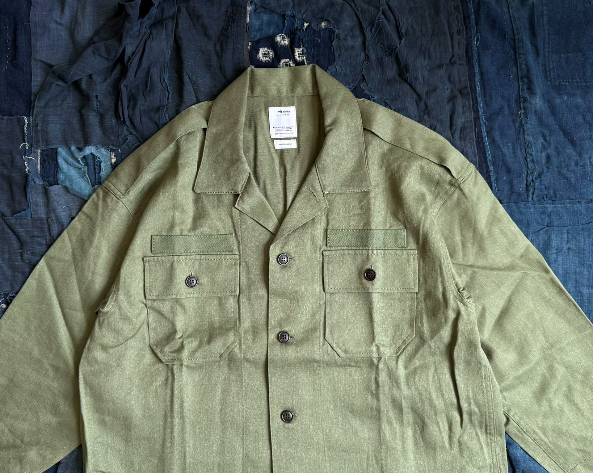 VISVIM 24SS CANAAN SHIRT L/S Wool Shirt Three-quarter Sleeves - 4