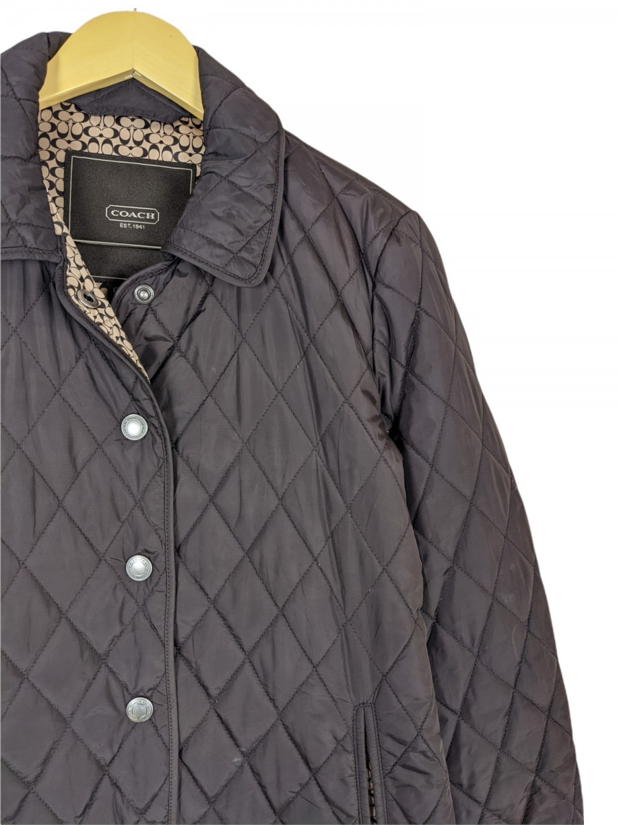 Coach - Monogram Quilted Jacket Featherlight Femme Coat - 5