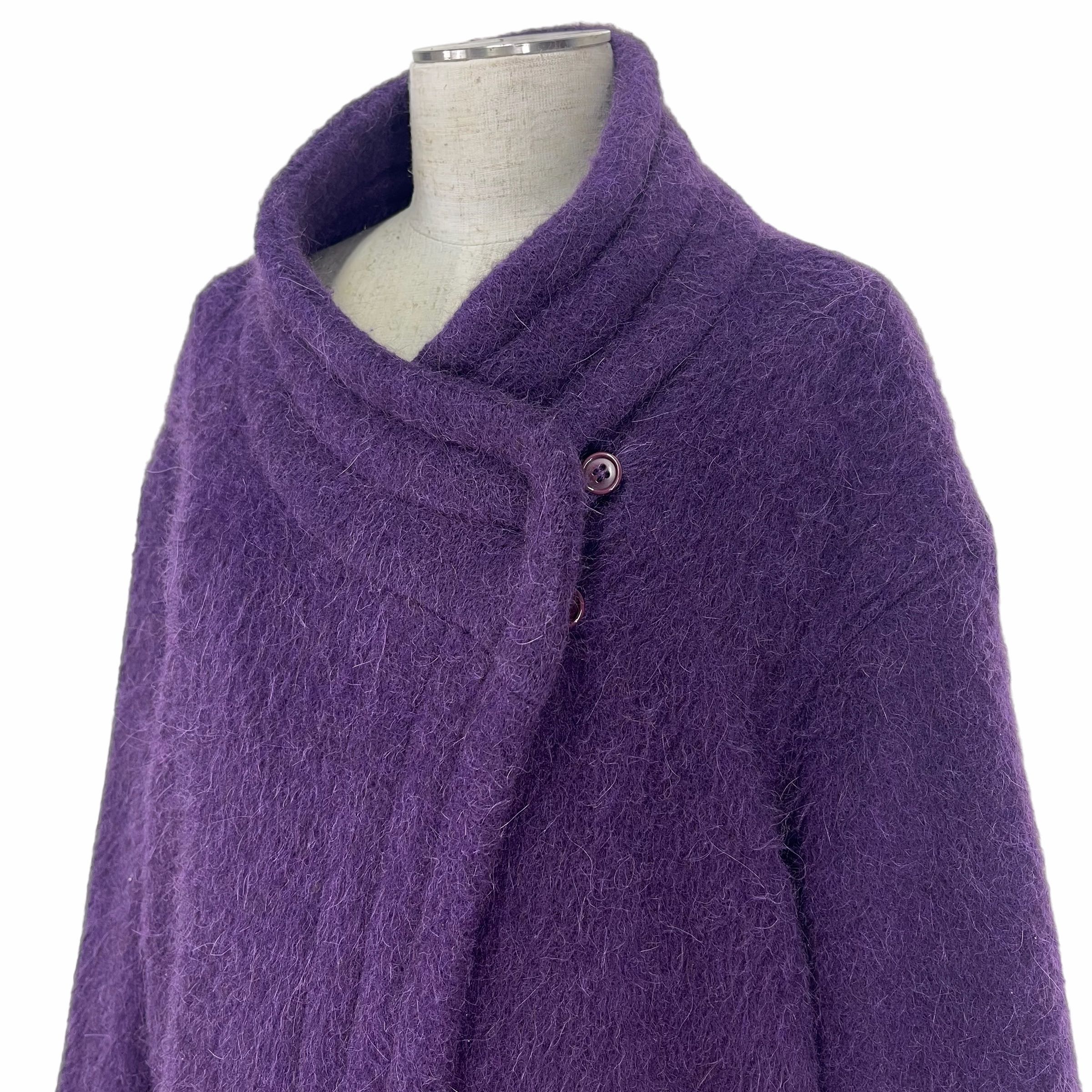 Runaway 1980 Alpca Mohair Multicolor Coat - 2