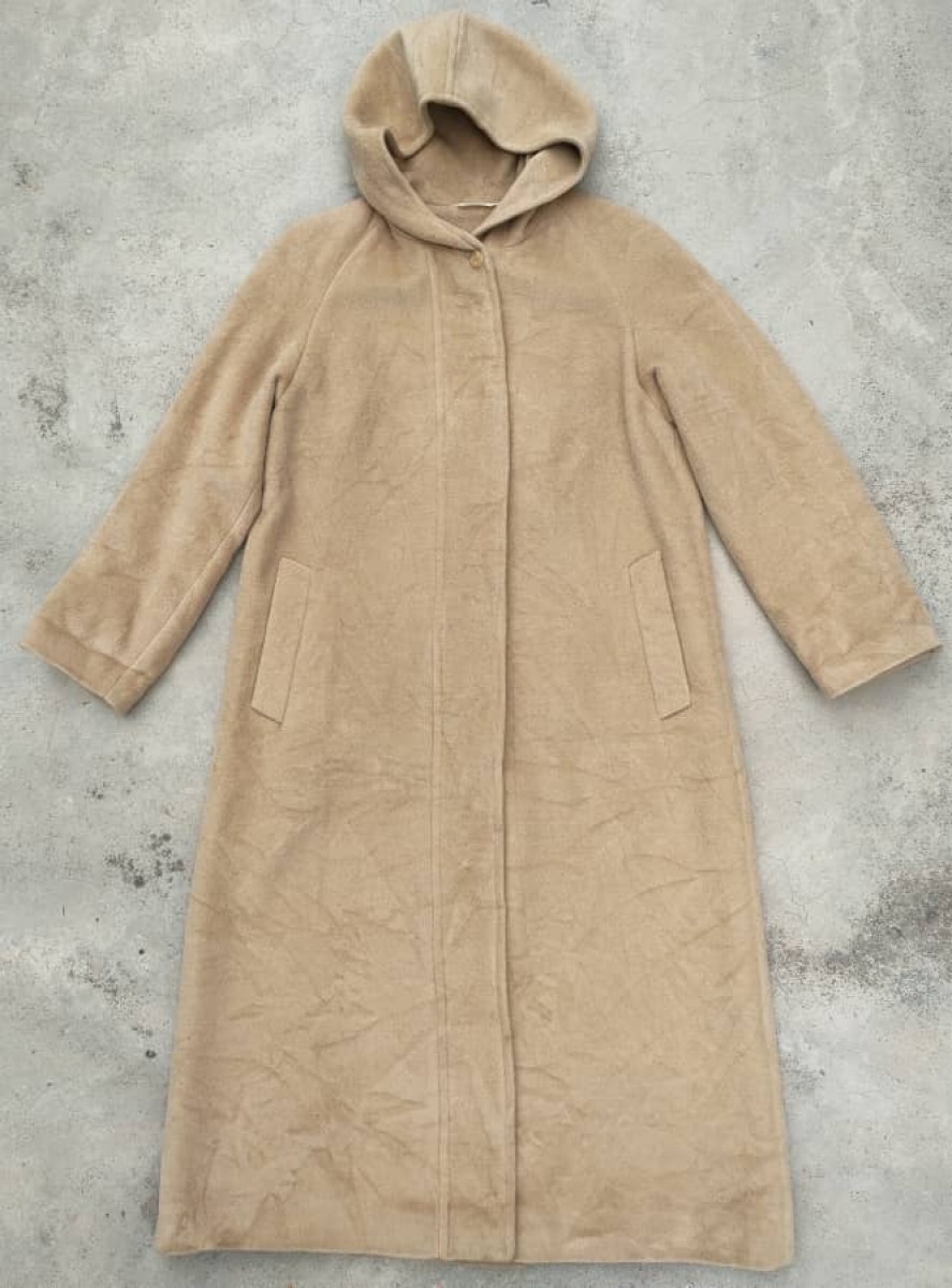 Wool Trench Coat Jacket - 1