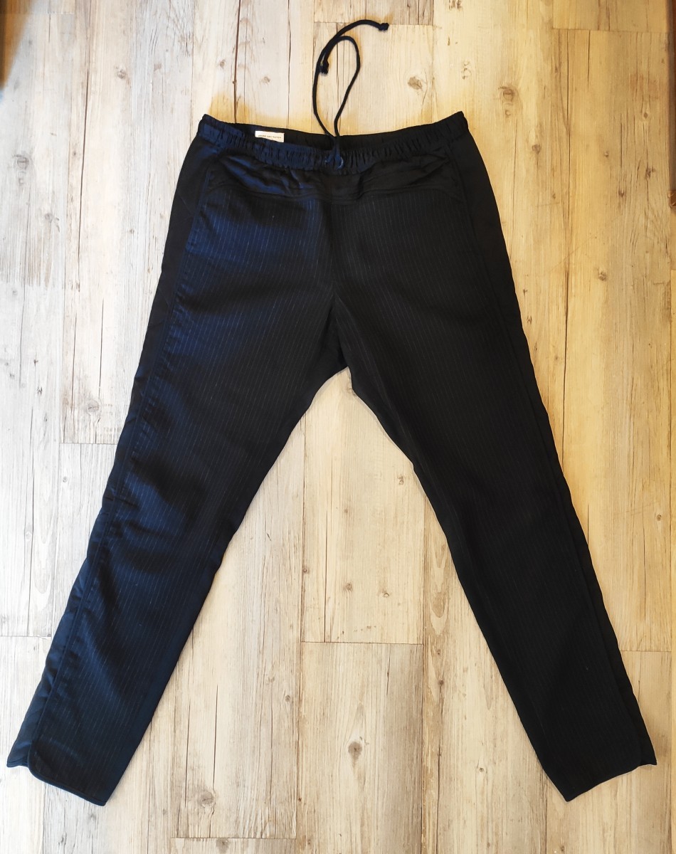 Mixed wool & nylon striped pants AW15 - 1