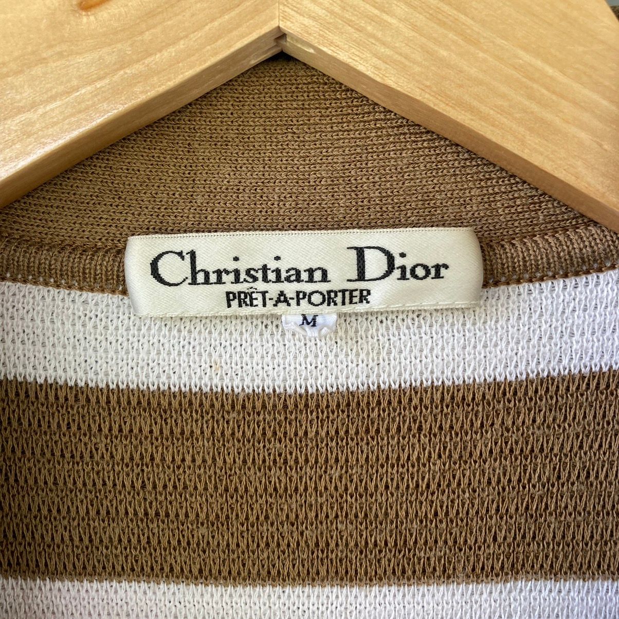 Vintage Cristian Dior Brown Knitwear Size M - 5