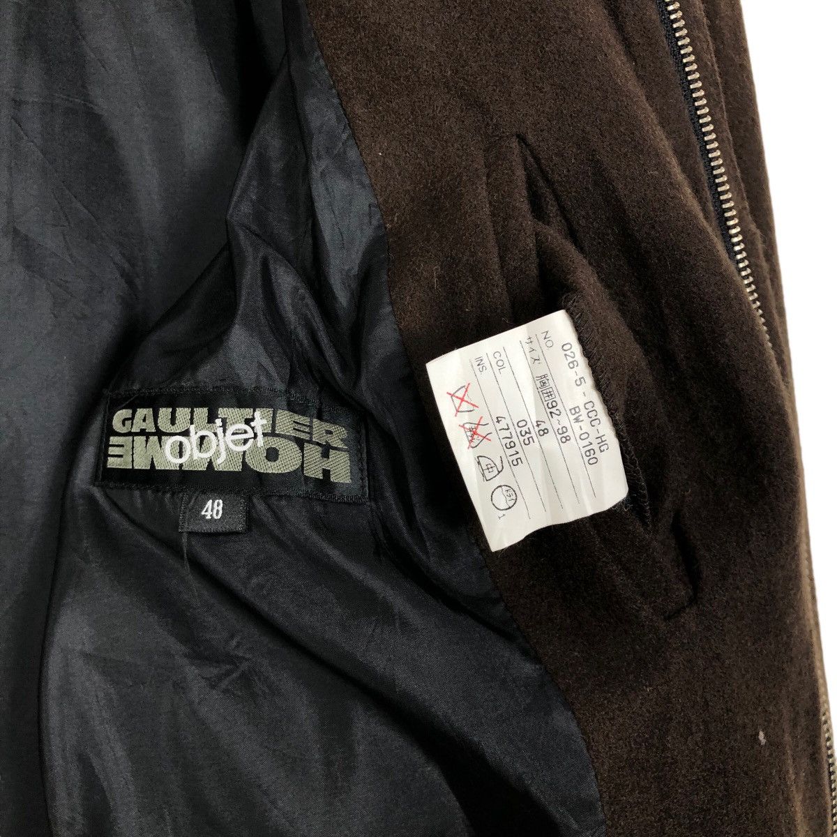 Vintage 90s Gaultier Homme Objet Wool Carcoat Trench Coat - 10