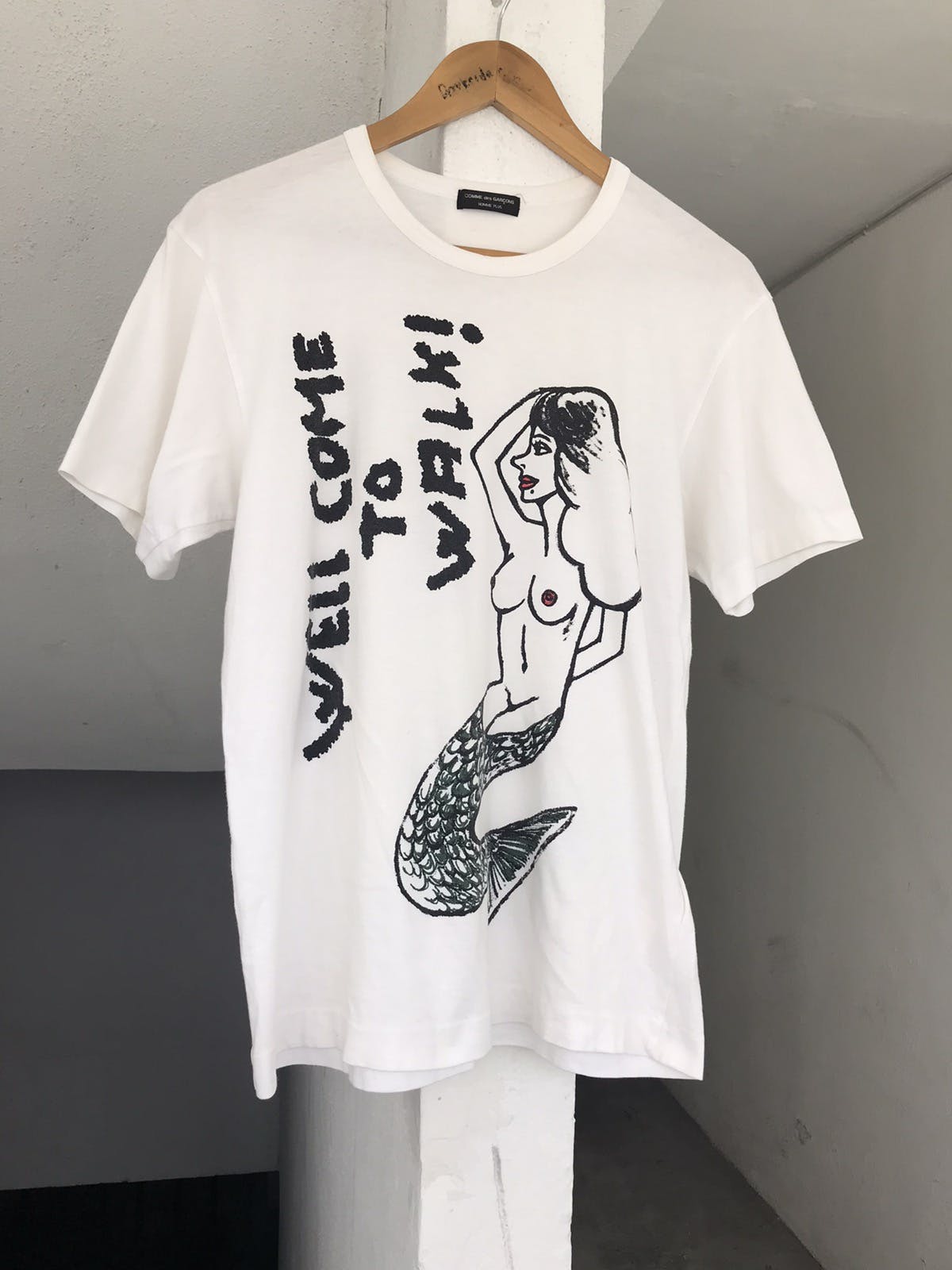 Rare Comme des Homme Plus Well Come To walk Mermaid Tee - 2