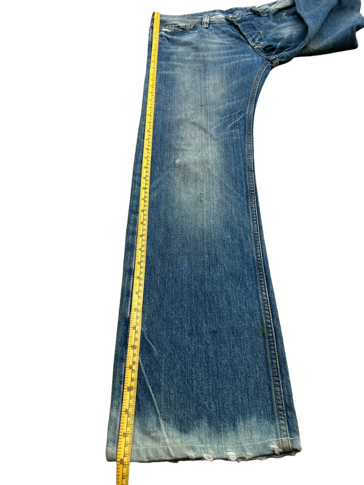 Diesel Mudwash Distressed Straightcut Denim Jeans 33x32 - 13