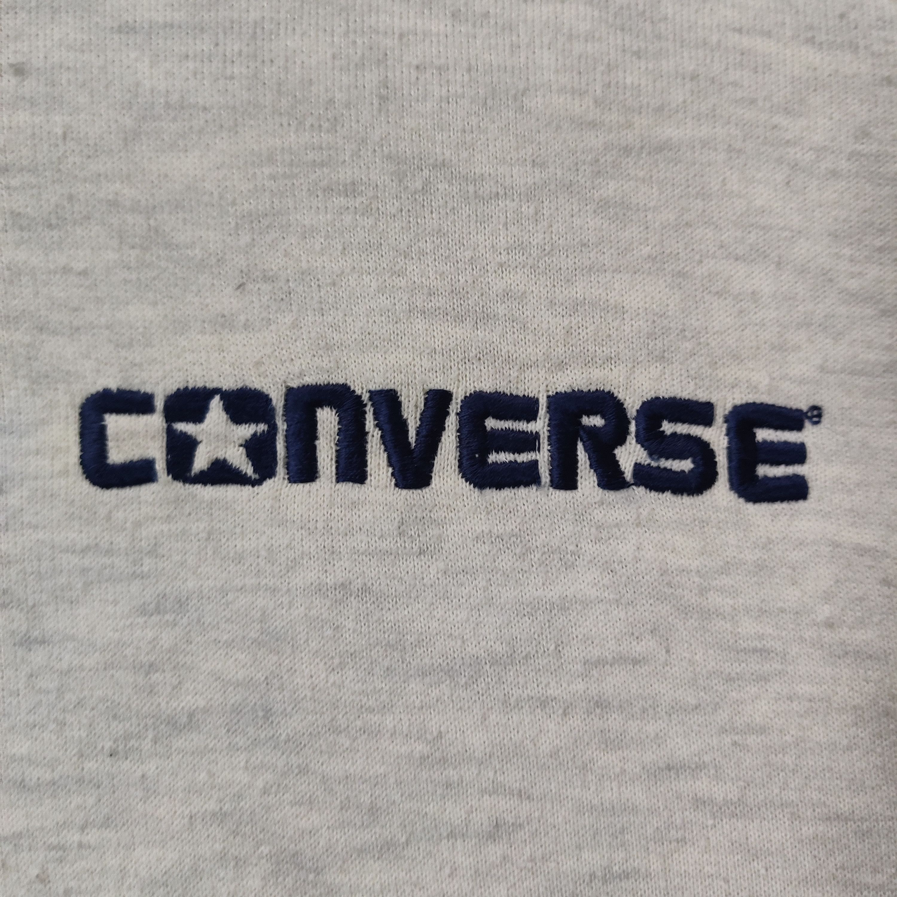 Vintage 90's Converse Hoodie Embroidery Spellout - 4