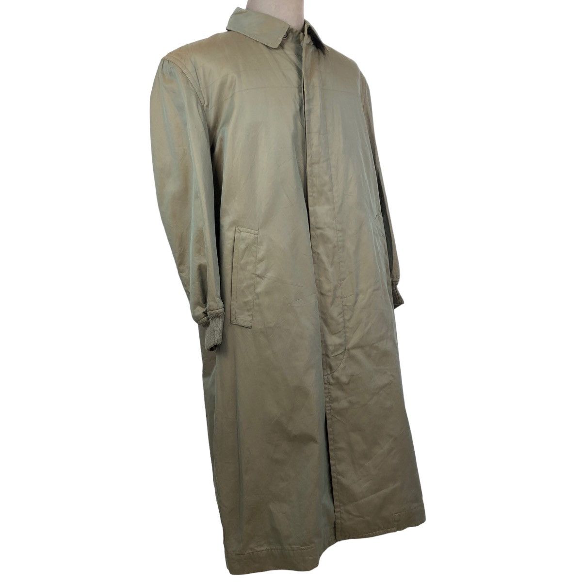 Vintage 90s Comme Des Garcons Homme Khaki Sphere Car Coat - 6