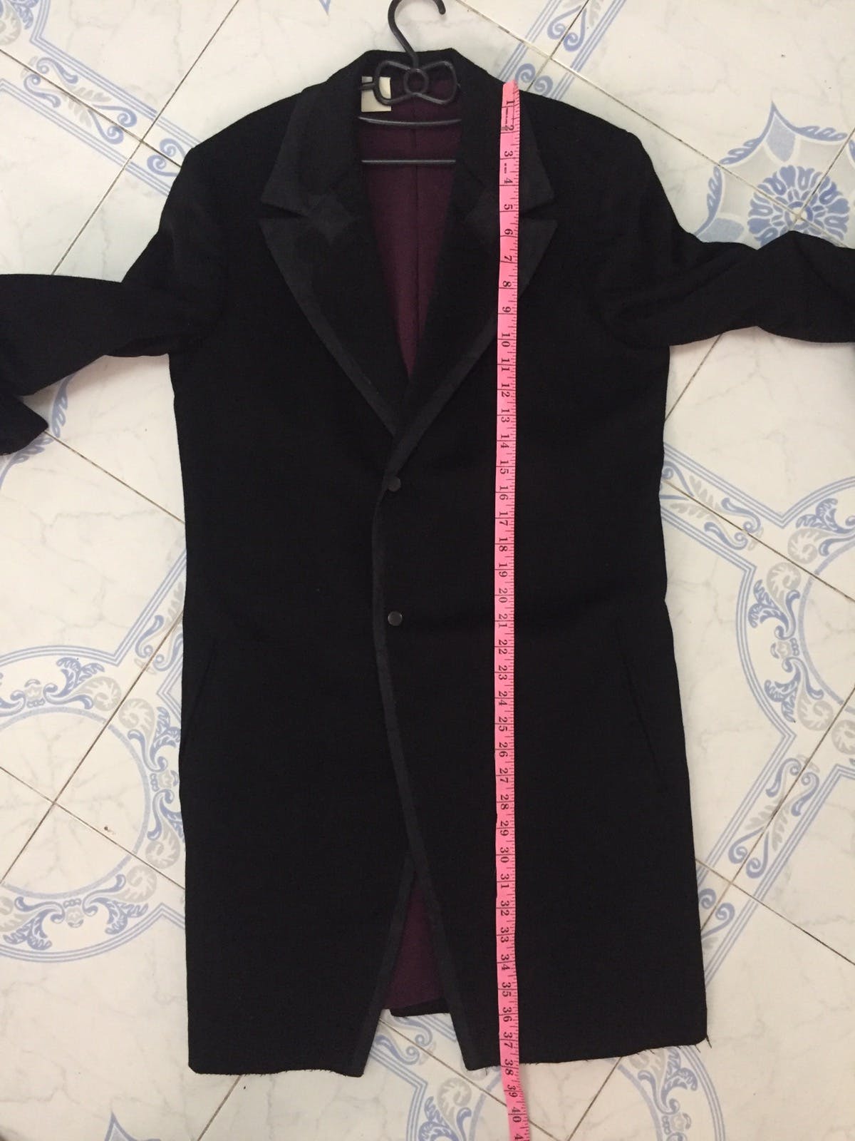 N.Hoolywood Turfting Stitch Double Collar Long Jacket Coat - 23