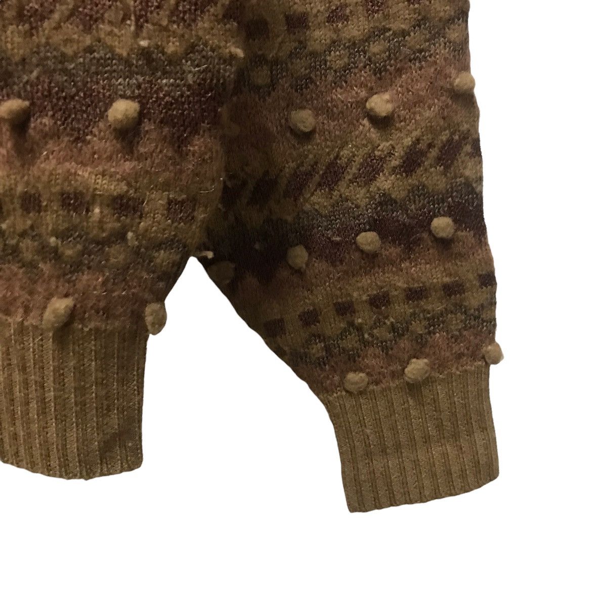 Vintage 80s issey miyake wool knitted crewneck sweater japan - 4