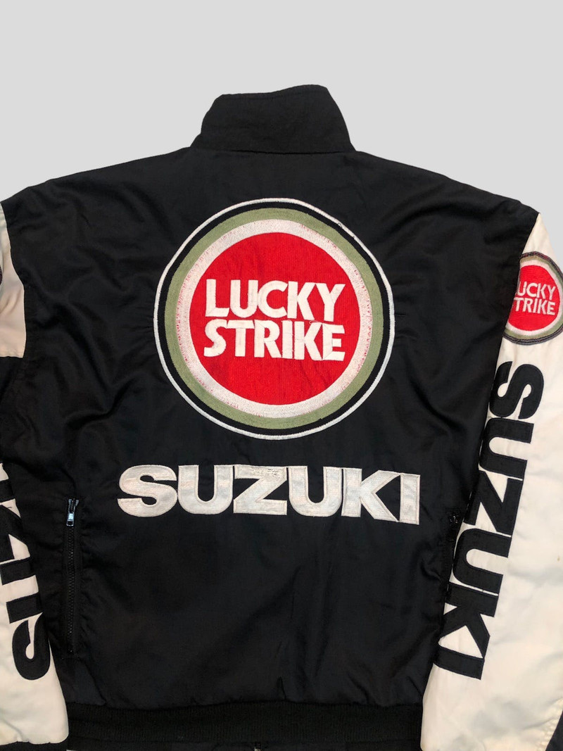 Other Designers Vintage 90s Reversible Suzuki Team Lucky Strike