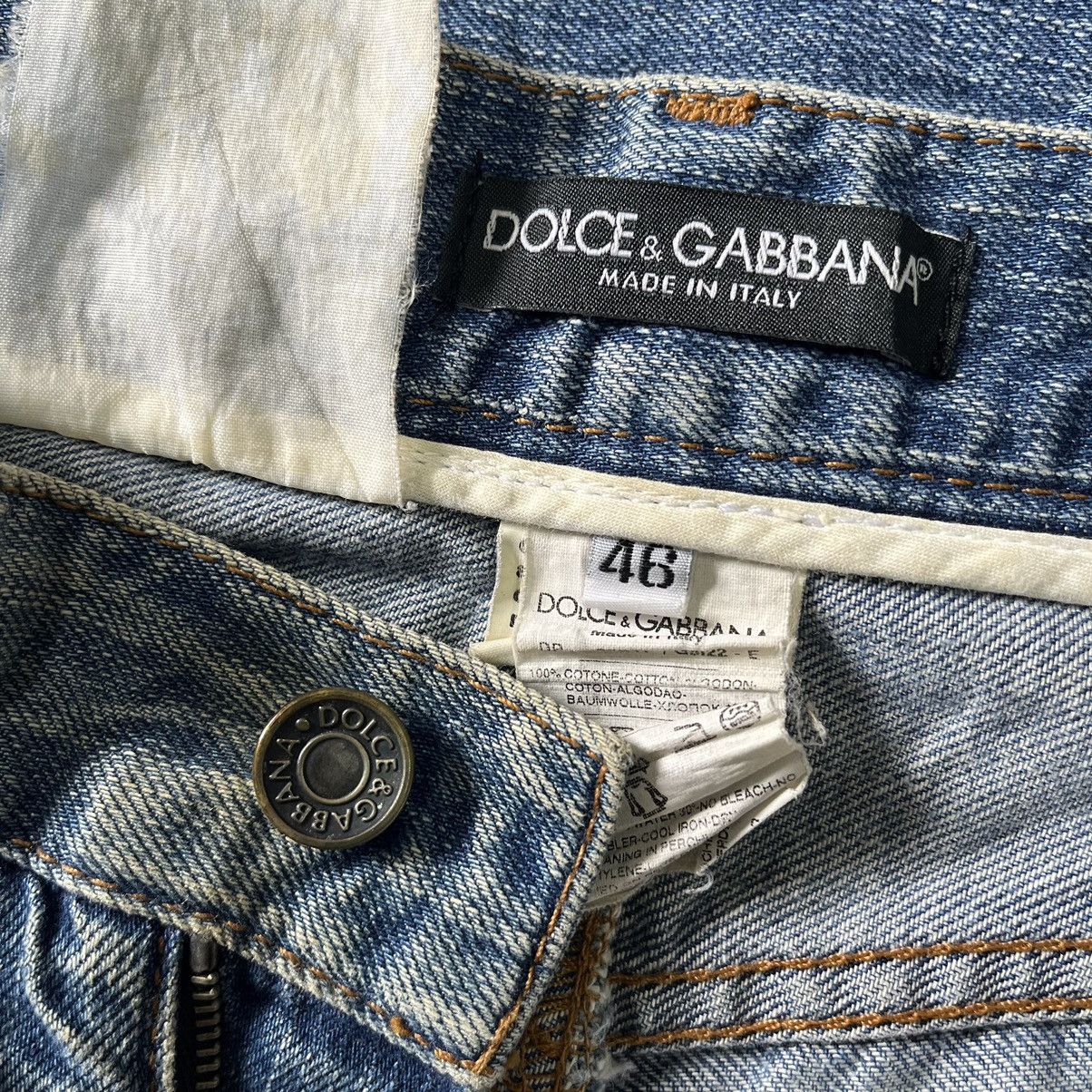 Vintage Dolce & Gabbana Mud Wash Blue Denim Straight Cut - 2