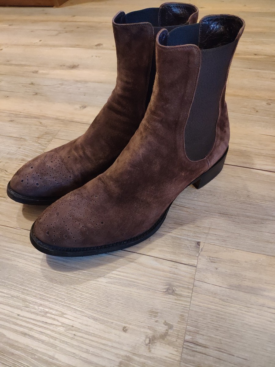 Rocco P. - Brown suede chelsea boots.Like Saint Laurent or Dior - 1