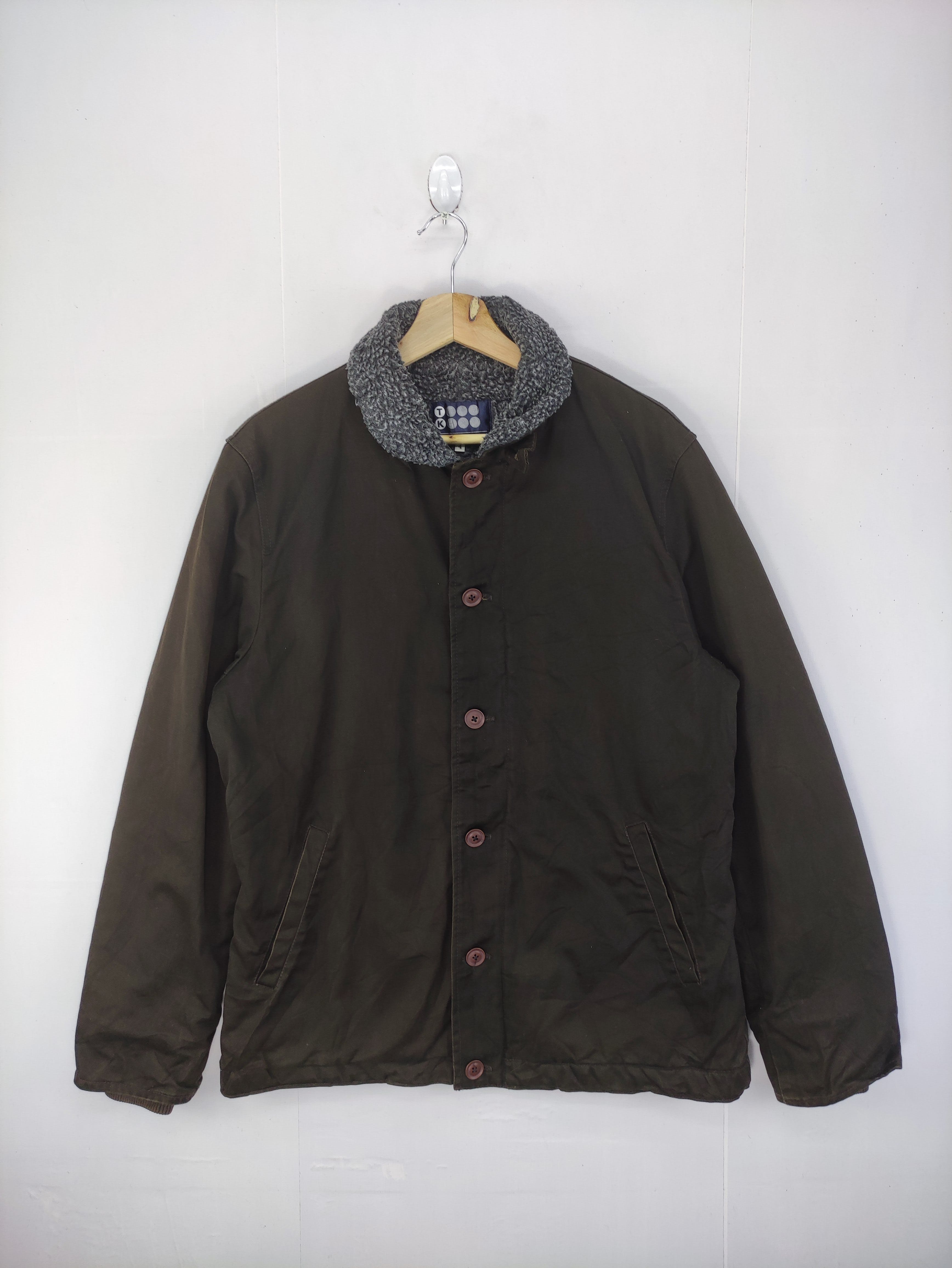 Vintage Takeo Kikuchi Jacket Lining Fleece Zipper - 1