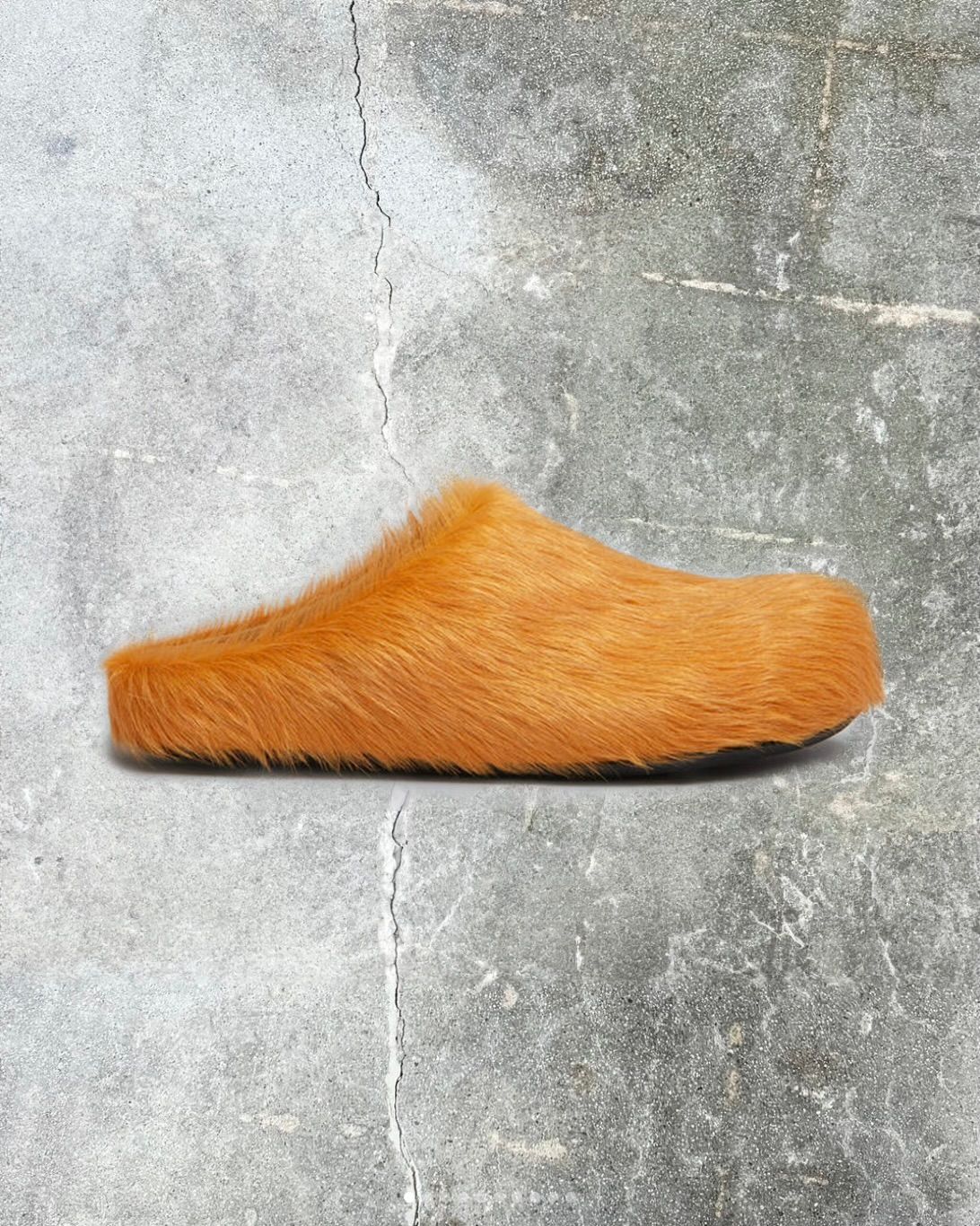 Orange Fussbett Sabot Loafers - 1
