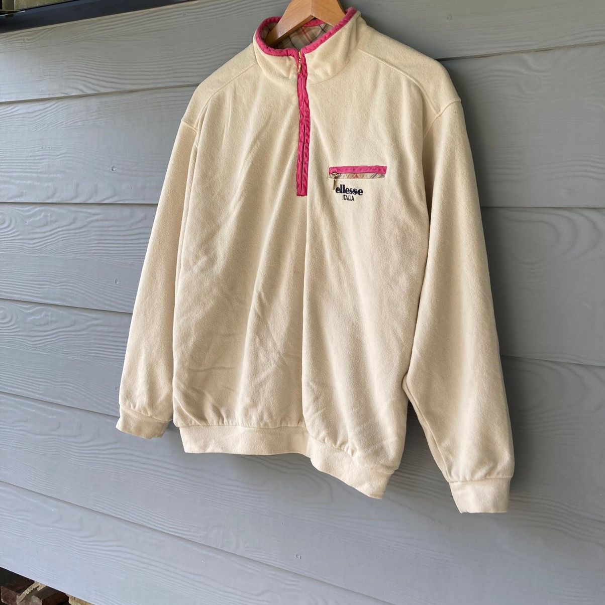 Vintage - 90s Ellese Quater Zipper Sweatshirt - 3