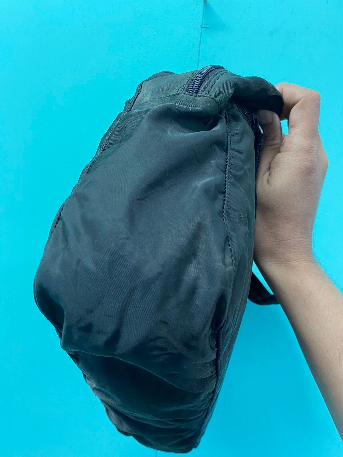 Authentic Vintage Prada Tessuto Nyalon Handle Shoulder Bag - 8