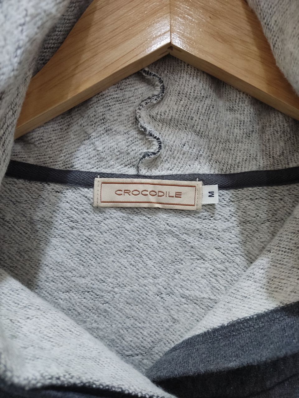 Archival Clothing - Crocodile Wool Hooded Cardigan Coat Jacket - 6